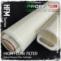 hfm vertical pleated high flow filter cartridge 3m model  medium